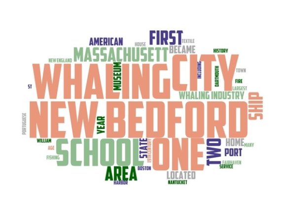 New Bedford Typography Tie Dye