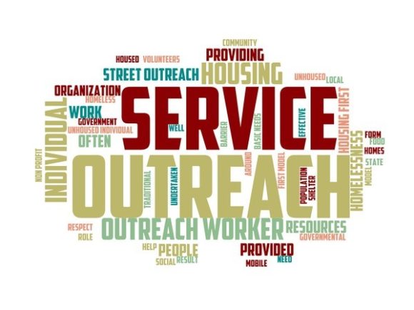 Outreach Worker Typography Background: A Vibrant, Versatile Design Resource for Meaningful Creation