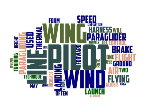 Paragliding Typography Banner