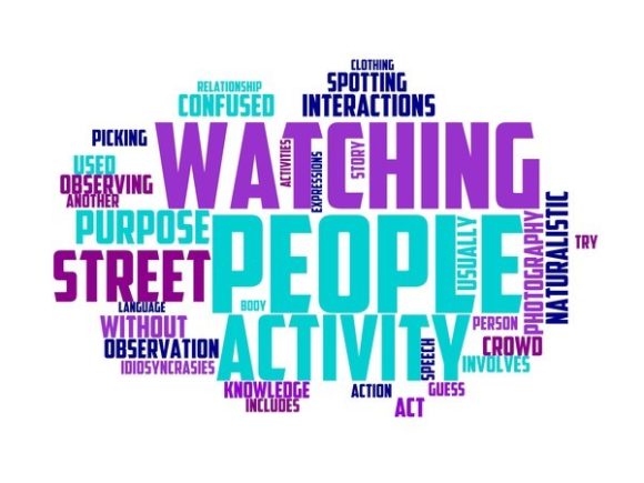 People Watching Typography Tshirt
