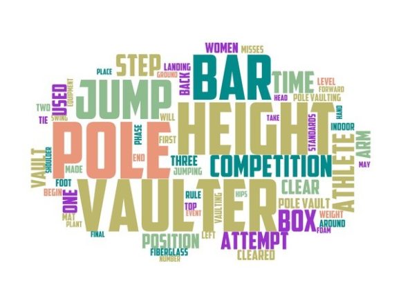 Pole Vault Typography Tshirt