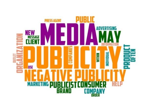Publicity Manager Typography Sticker