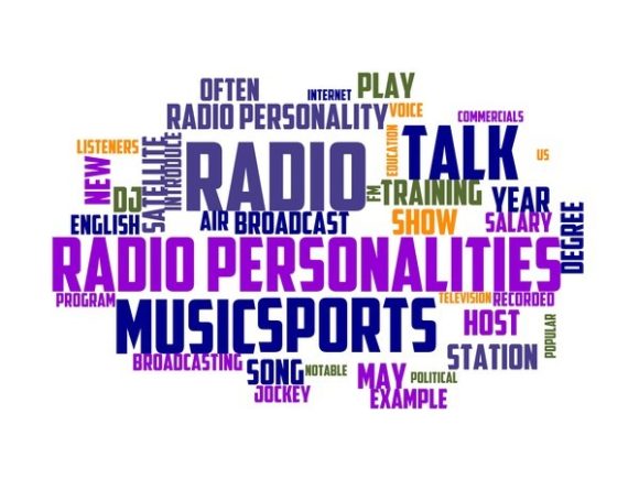 Radio Presenter Typography Tie Dye