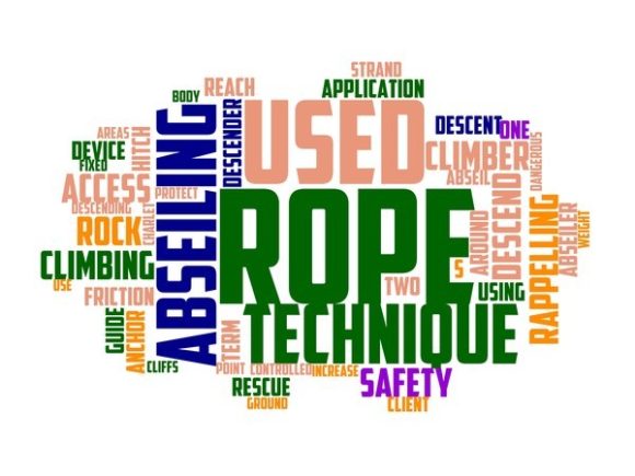 Rappelling Typography Background